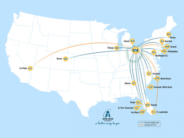 CAK Flights. Destinations. Recovery. 